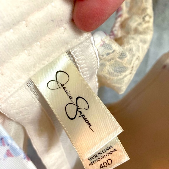 Floral Racerback Padded Sexy Lacey Bra 40D SIZE: 40D by Jessica Simpson - Picture 8 of 16